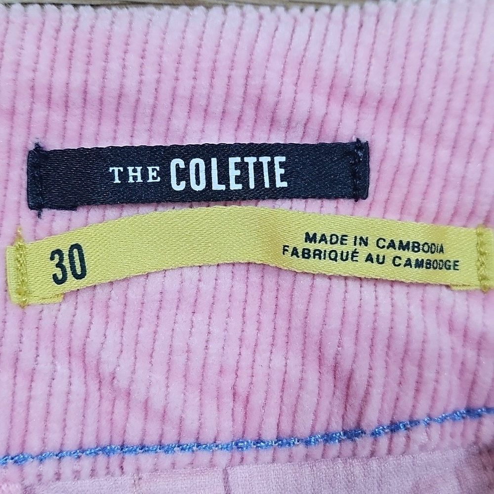 Maeve Anthropologie The Colette Light Pink Corduroy High Rise Wide Leg Crop Pant - Picture 10 of 16
